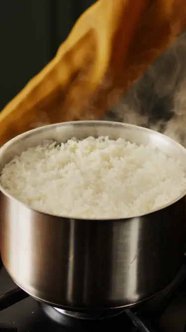 Effortless, but perfect boiled white rice